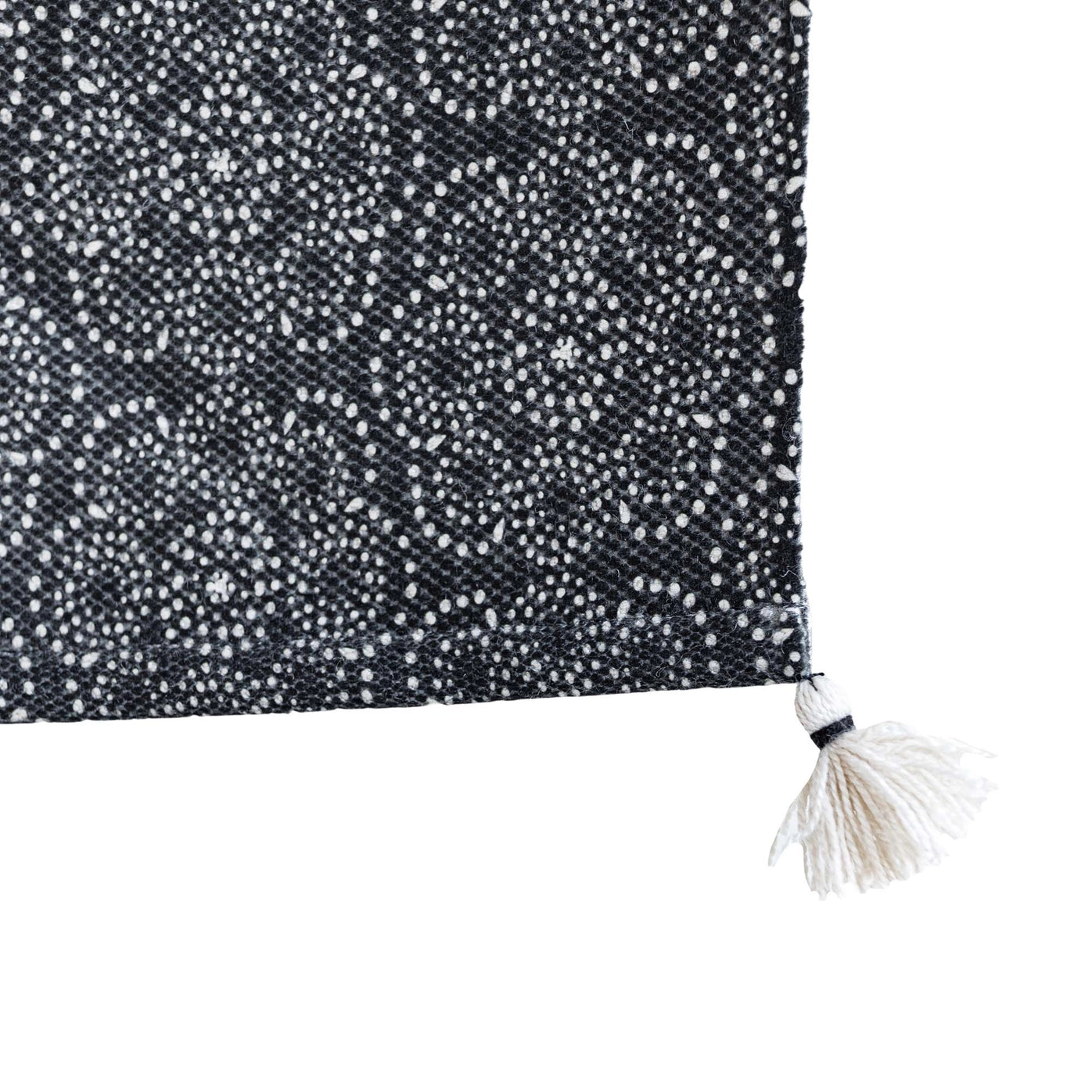 Boho Black Floral Outdoor Rug