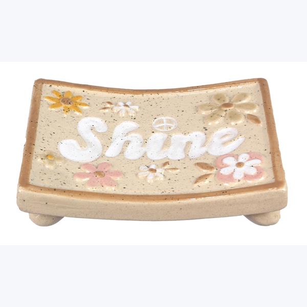 Stoneware Positive Vibes Trinket/Soap Dish