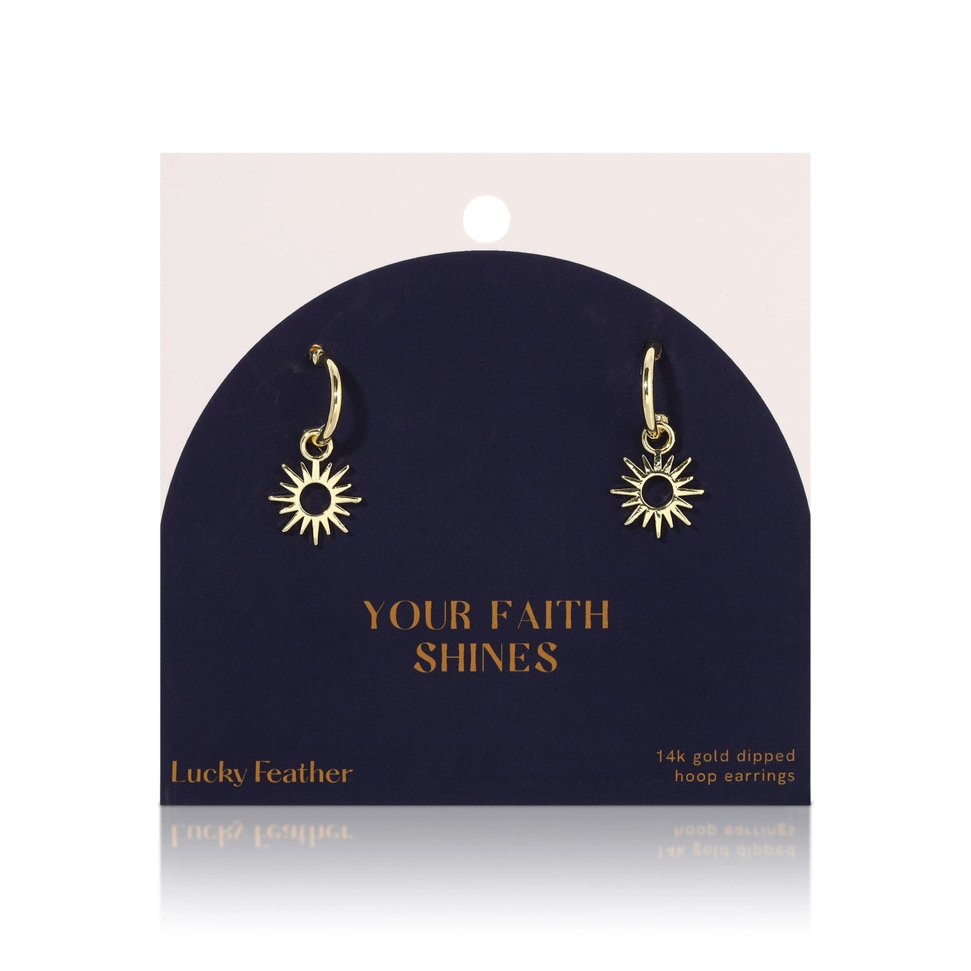 Your Faith Shines Sunburst Earrings