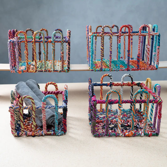 Jute Square Arched Baskets