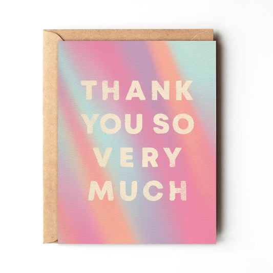 Colorful Thank You Card