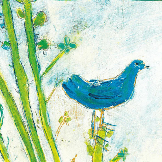 Blue Bird Right Art Print