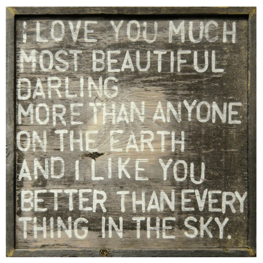 I Love You Much Art Print
