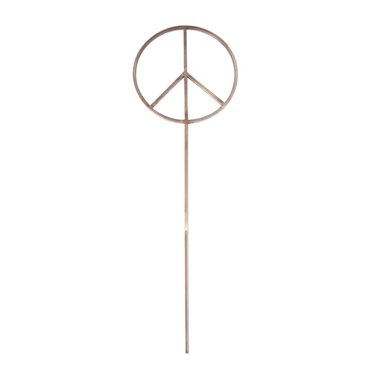 Metal Peace Sign Garden Stake