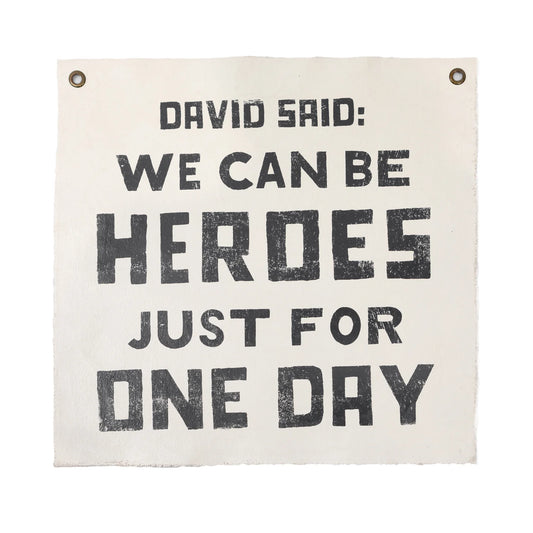 "David Said" Hand Printed Wall Hanging