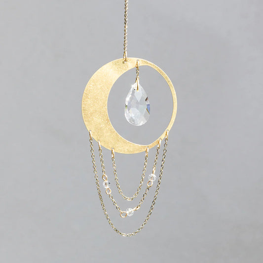 Mini Suncatcher - Crescent Moon/Balance