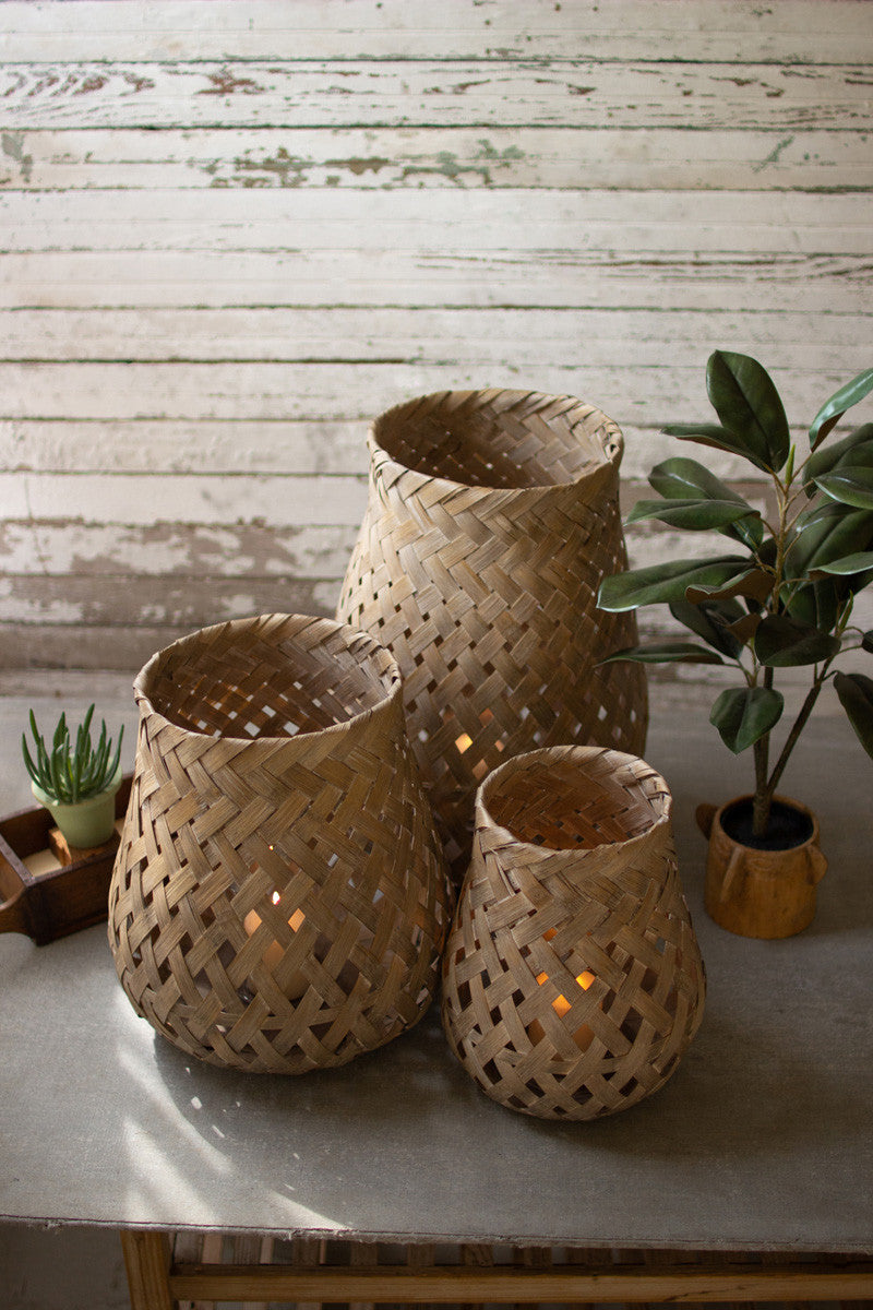 Woven Basket Lanterns