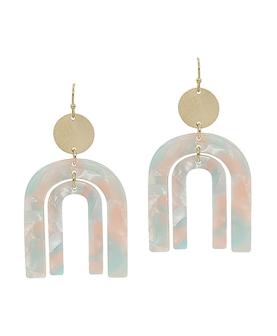 Double Arch Resin Earrings