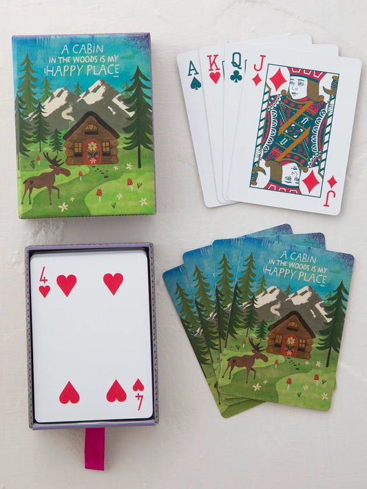 Cabin Happy Moose Deck of Playing Cards