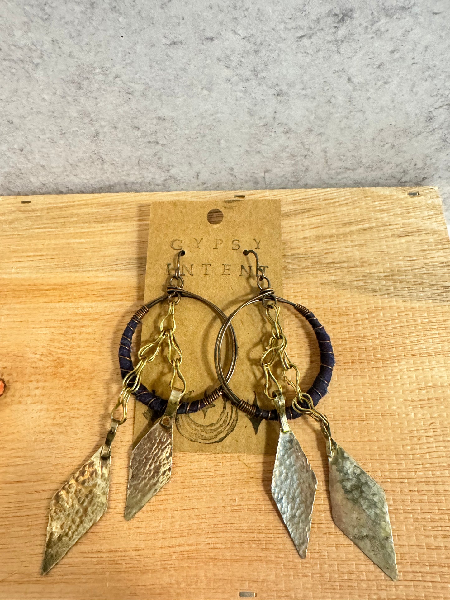 Nomad Silk Wrapped Dangle Earrings