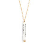 Thinking of You Quote Necklace