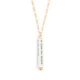 Believe in Beauty Quote Necklace