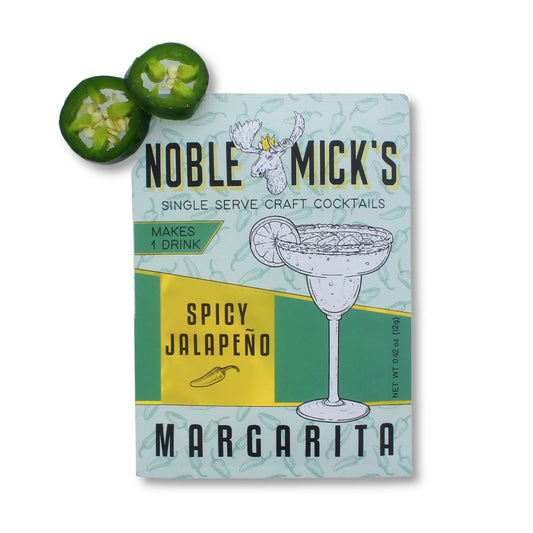 NobleMicks Single Serve Cocktail Mix - Spicy Jalapeño Margarita