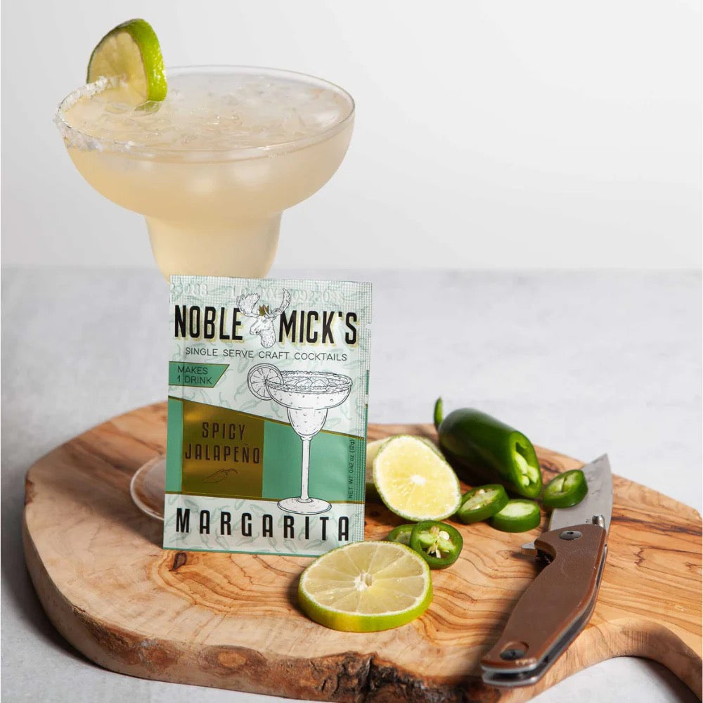 NobleMicks Single Serve Cocktail Mix - Spicy Jalapeño Margarita