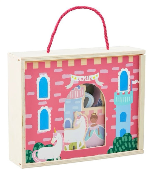 Boxed Wood Castle Play Set