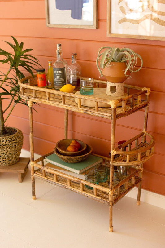 Cane Bar Cart