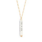 Fell In Love Quote Necklace