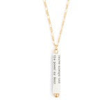 Learn for Yourself Quote Necklace