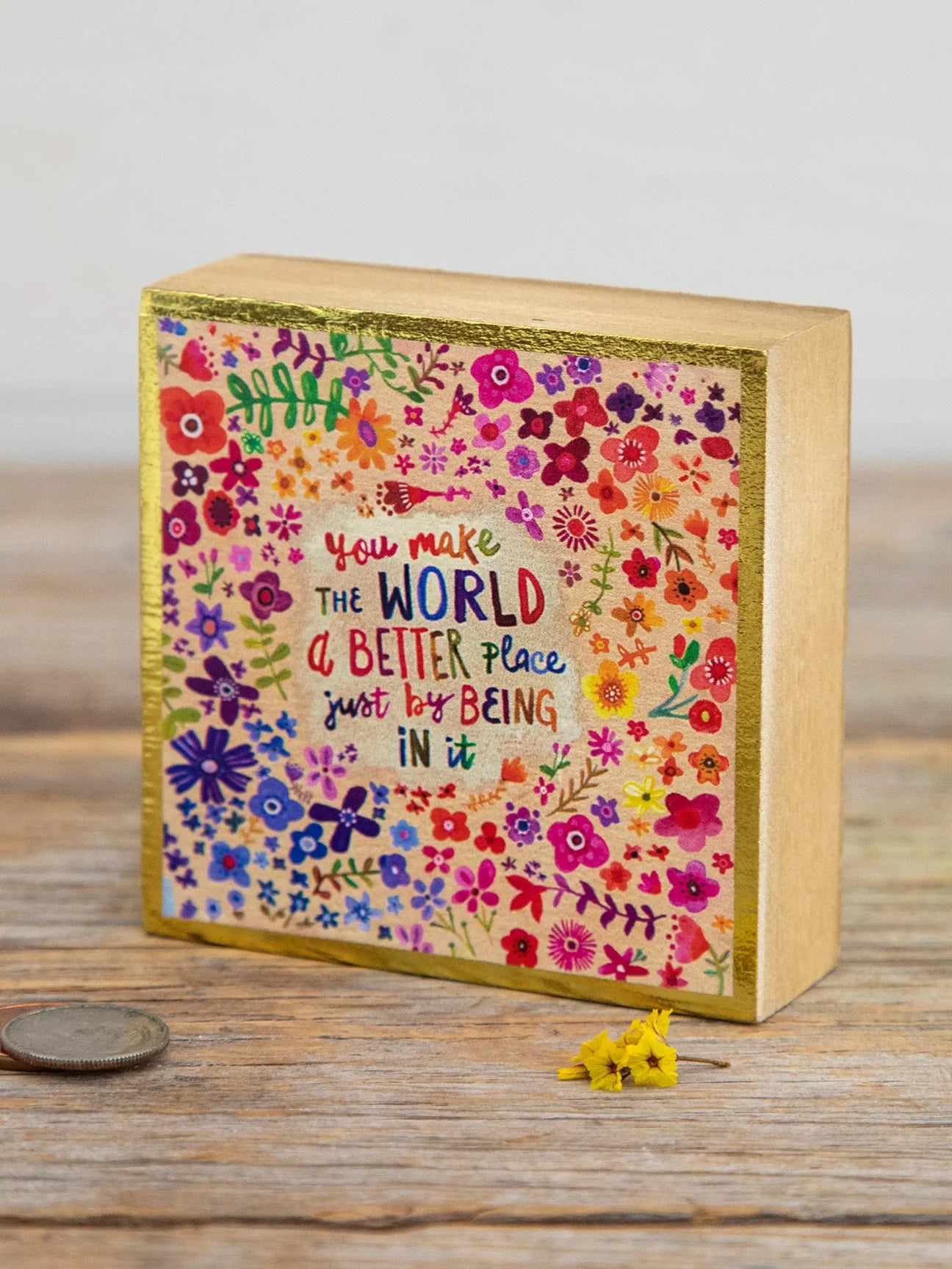 Tiny Block Keepsake - World Better