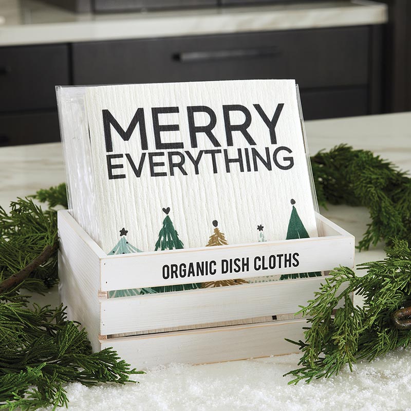 Christmas Organic Dish Cloths