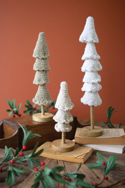 Crocheted Christmas Trees