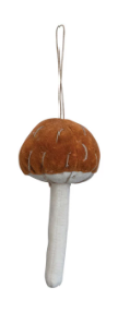 Velvet Mushroom Ornaments