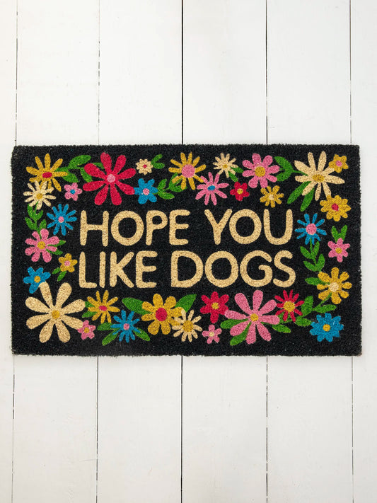 Bungalow Doormat - Like Dogs Black