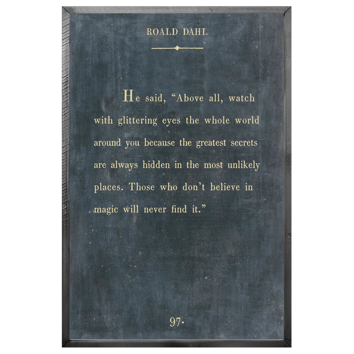 Roald Dahl - Book Collection Art Print