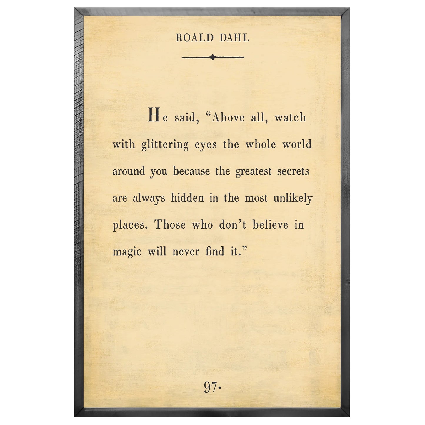 Roald Dahl - Book Collection Art Print