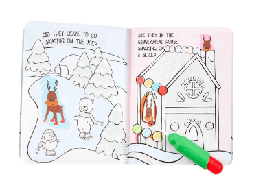 Water-Color Wizard Santa Book