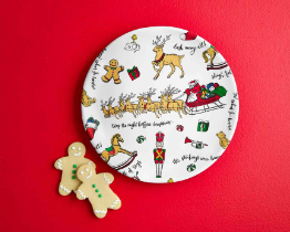 Night Before Christmas Melamine Plate