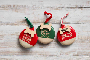 Personalize Me Dog Ornaments