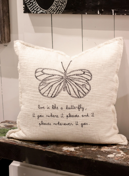 Love Is Like A Butterfly Pillow