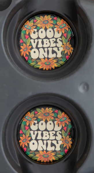 Good Vibes Only Car Coasters – Kennedy Sue Gift & Home