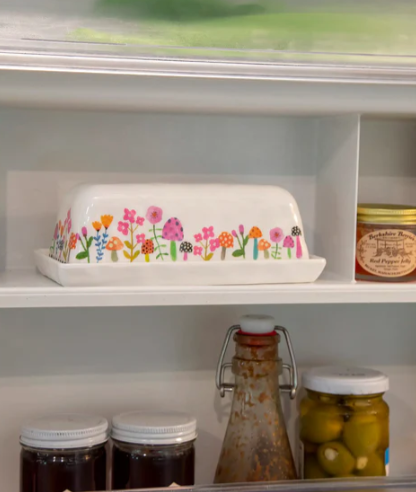 Melamine Butter Dish - Mushroom