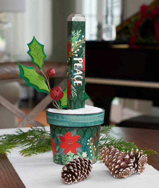 Winter Garden 10" Mini Art Pole