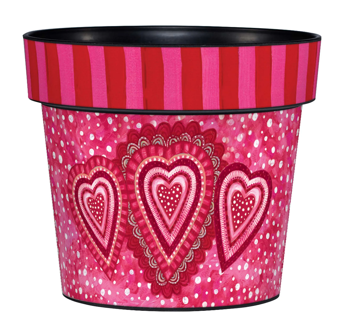 Sweet Hearts 6" Art Pot