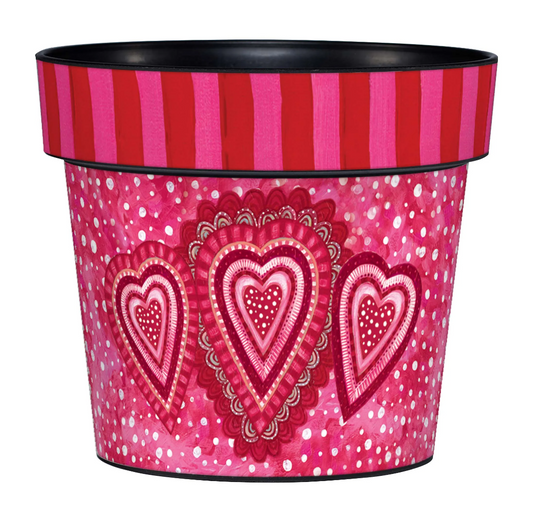 Sweet Hearts 6" Art Pot