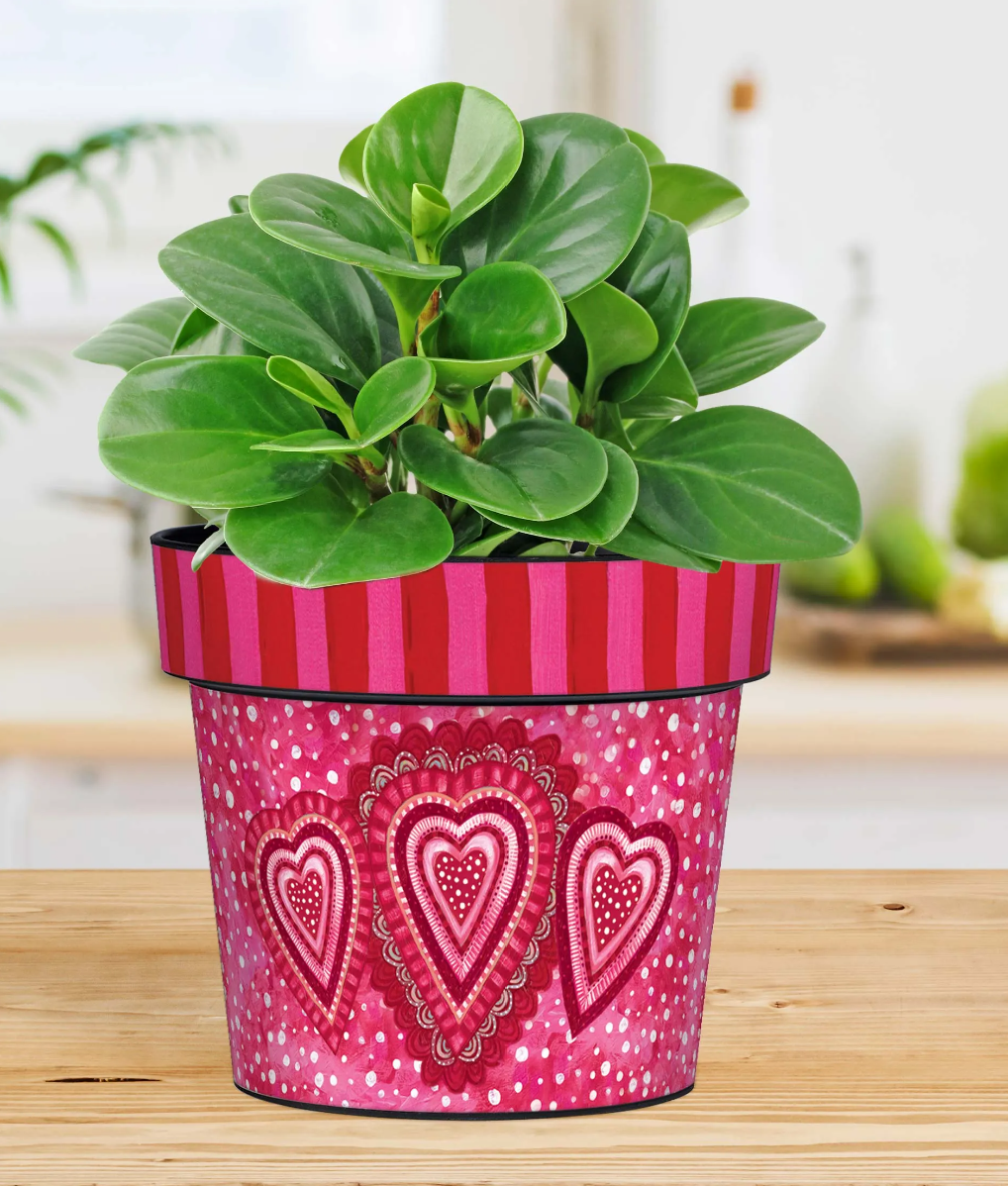 Sweet Hearts 6" Art Pot