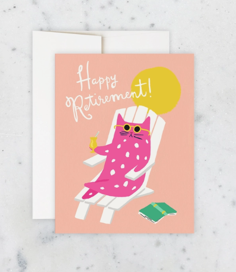 Kitty Retirement Card – Kennedy Sue Gift & Home