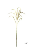 Gold Glittered Miscanthus Spray