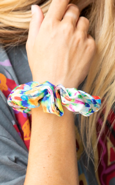 Hideaway Scrunchie - Fuchsia Marigold Tie-Dye