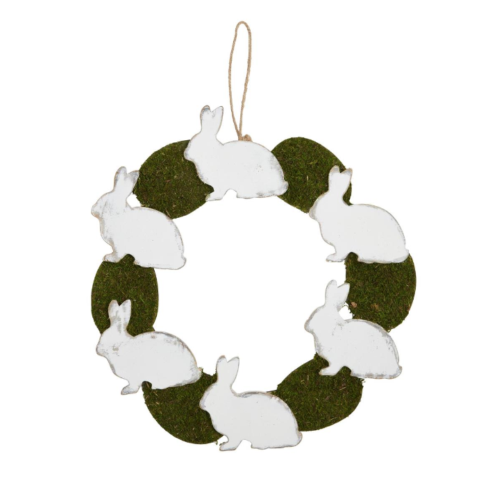 Bunny & Moss Egg Wreath