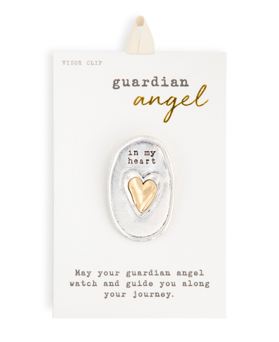 Guardian Angel Visor Clip - Heart