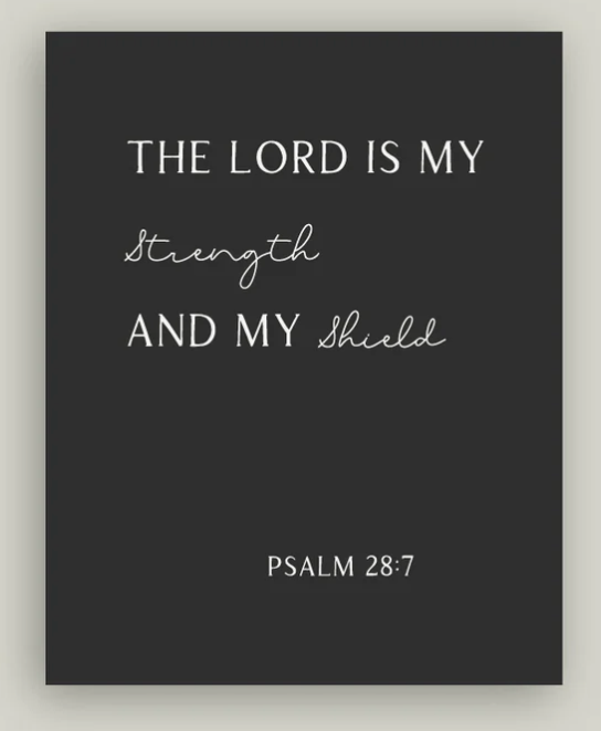 The Lord is My Strength Artist Board