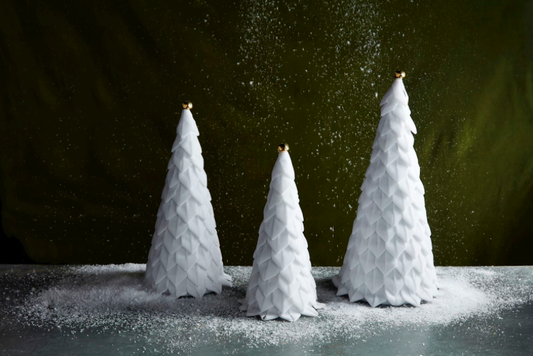 White Velvet Christmas Tree Sitters