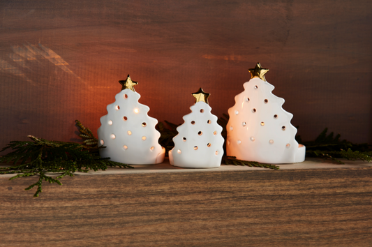 Christmas Tree Votive Set