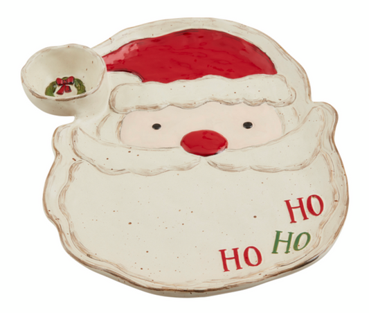 Farm Santa Pattern Chip & Dip