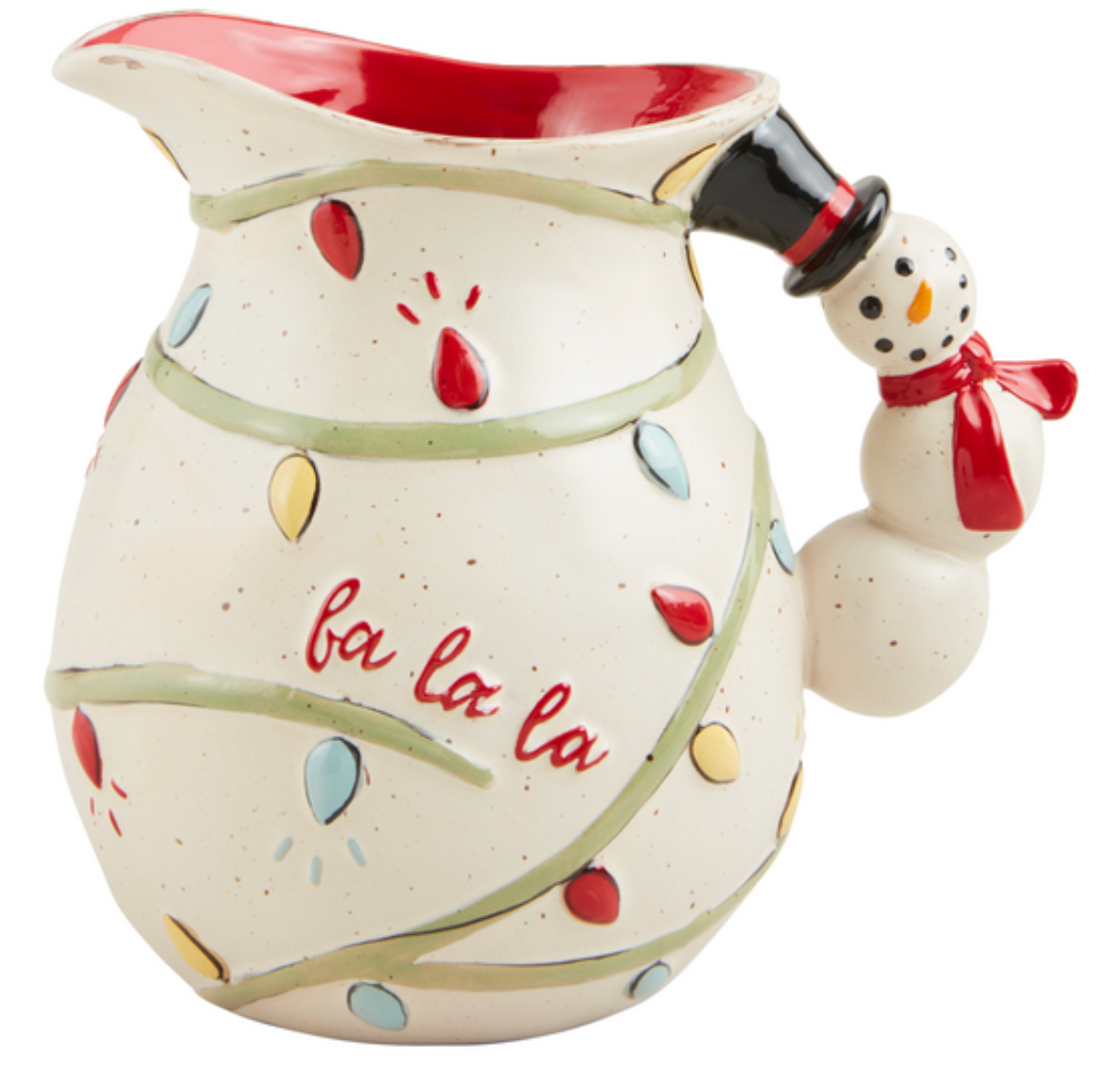 Snowman Handle Pitcher