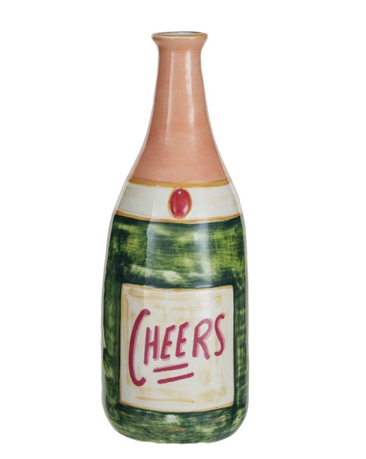 Champagne Bottle Shaped Vase